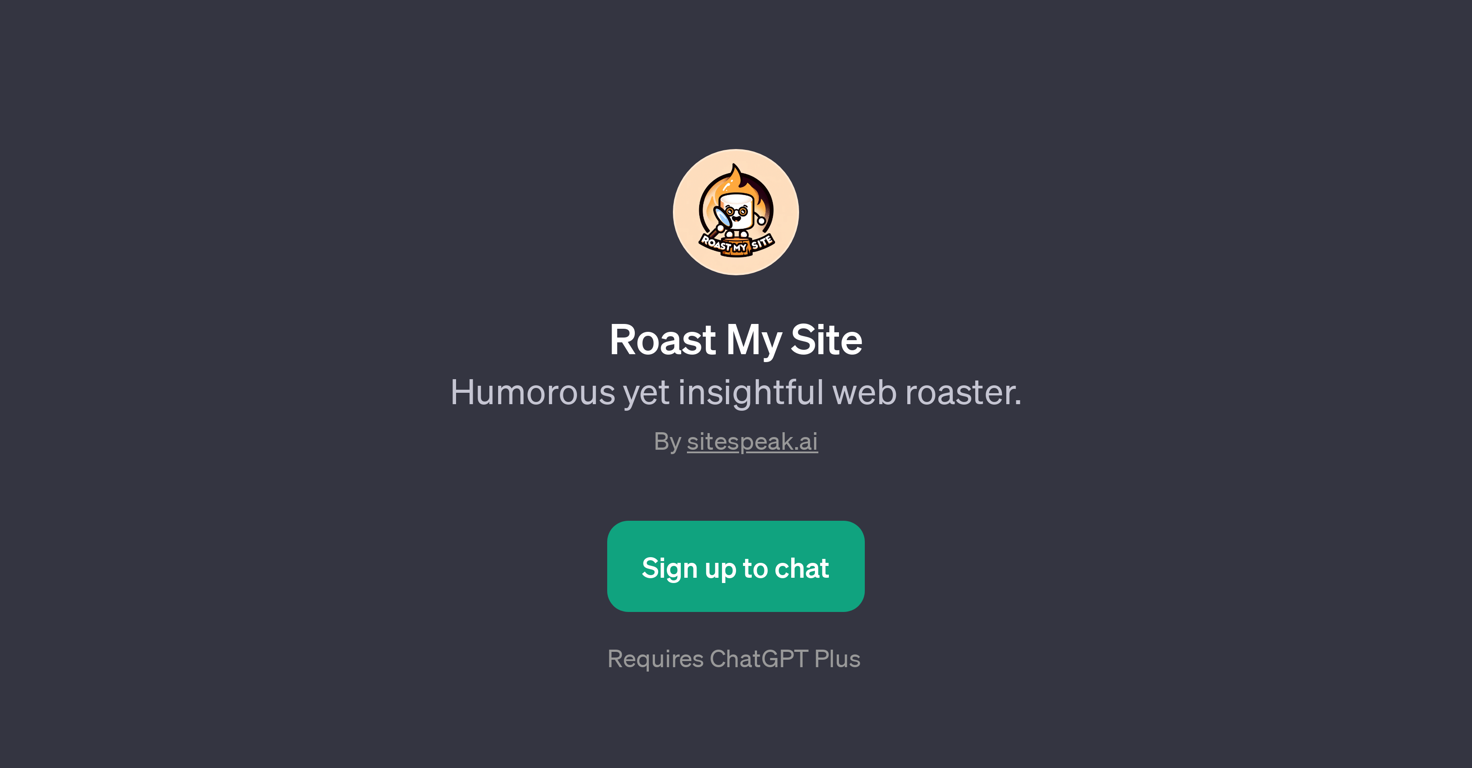 Roast My Site website