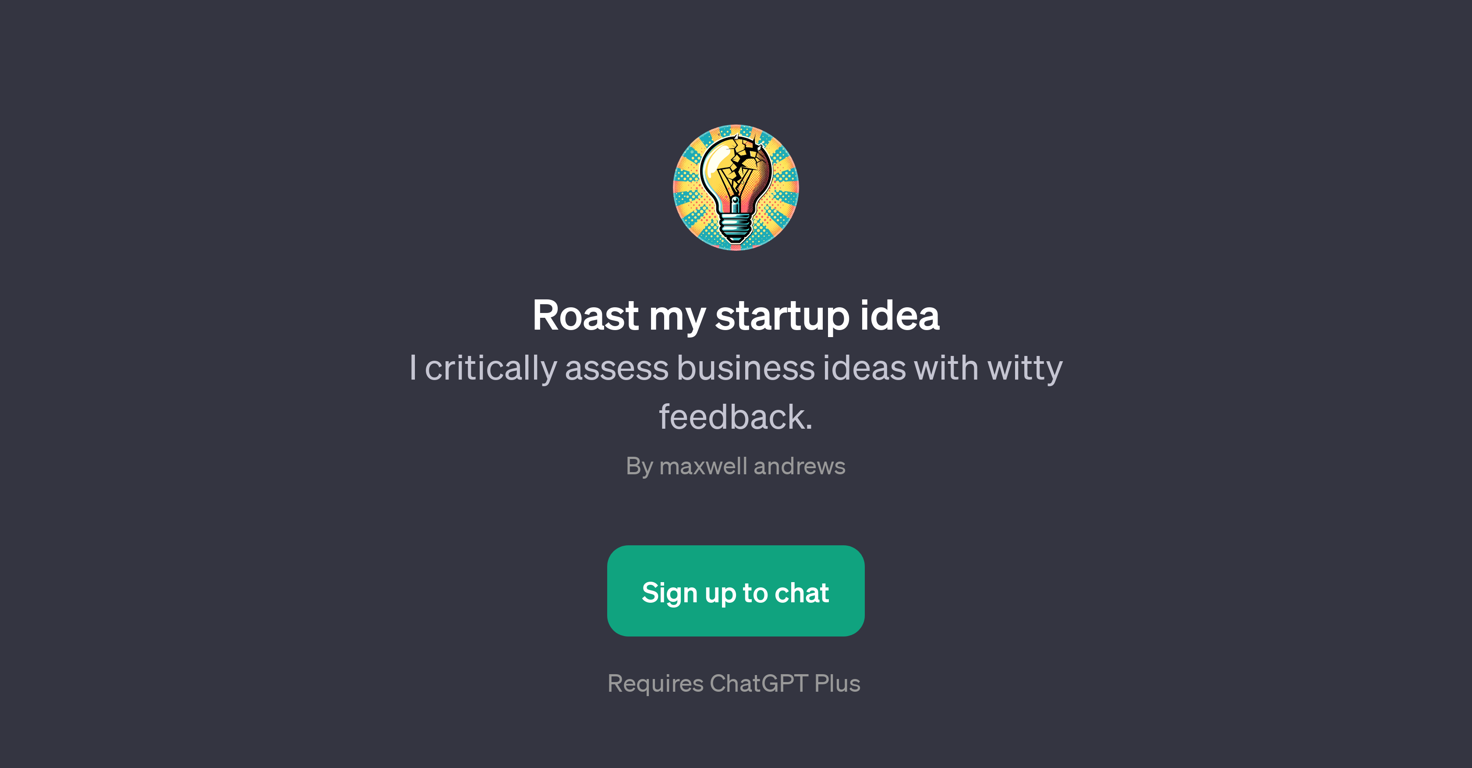 Roast my startup idea website