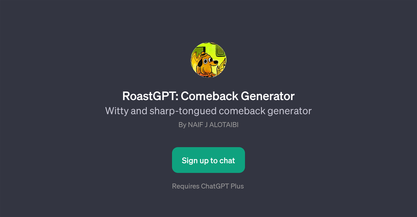 RoastGPT: Comeback Generator website