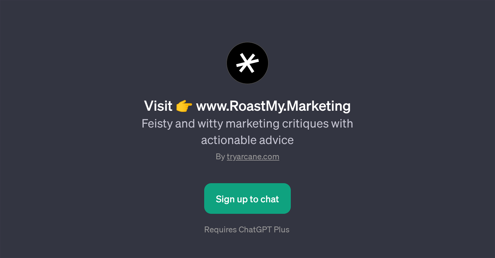 RoastMy.Marketing website
