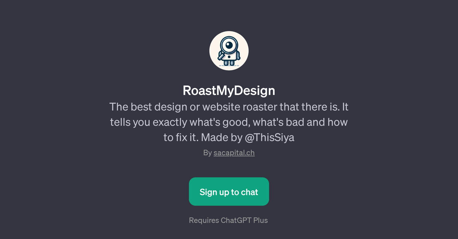 RoastMyDesign website