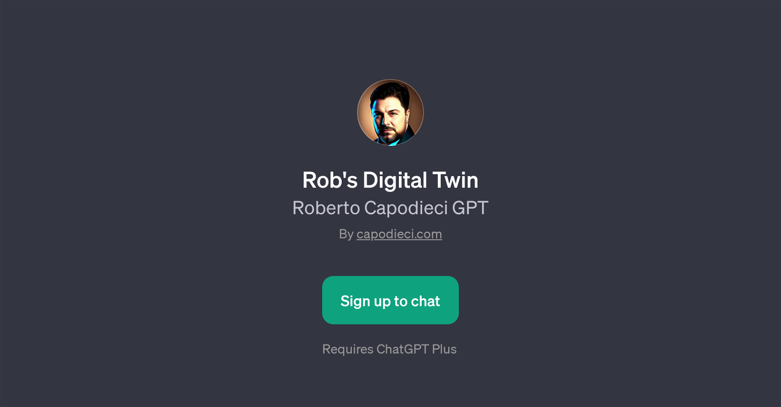 Rob's Digital Twin website