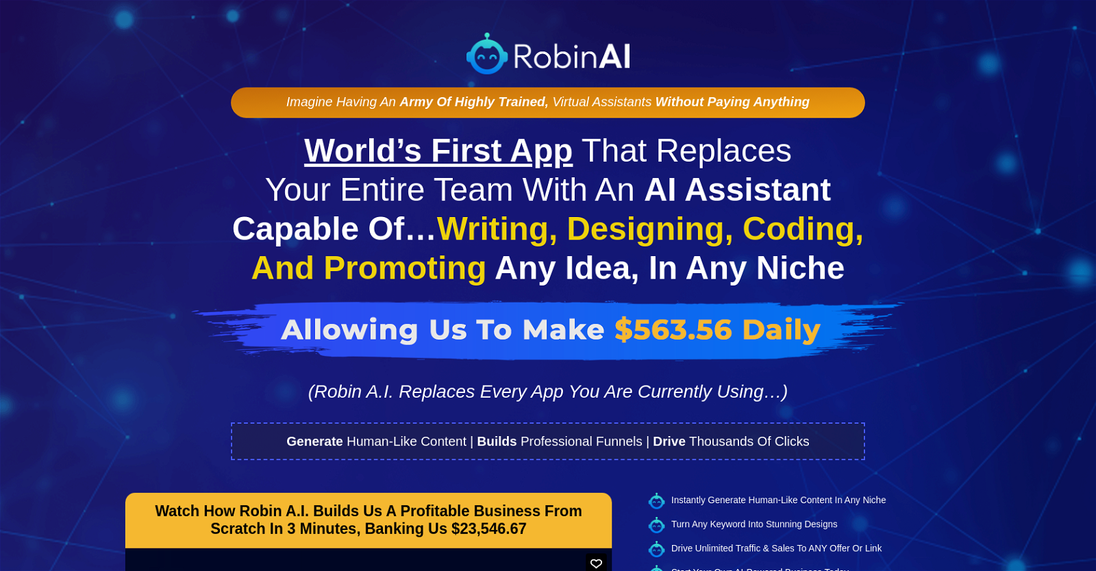 RobinAI website