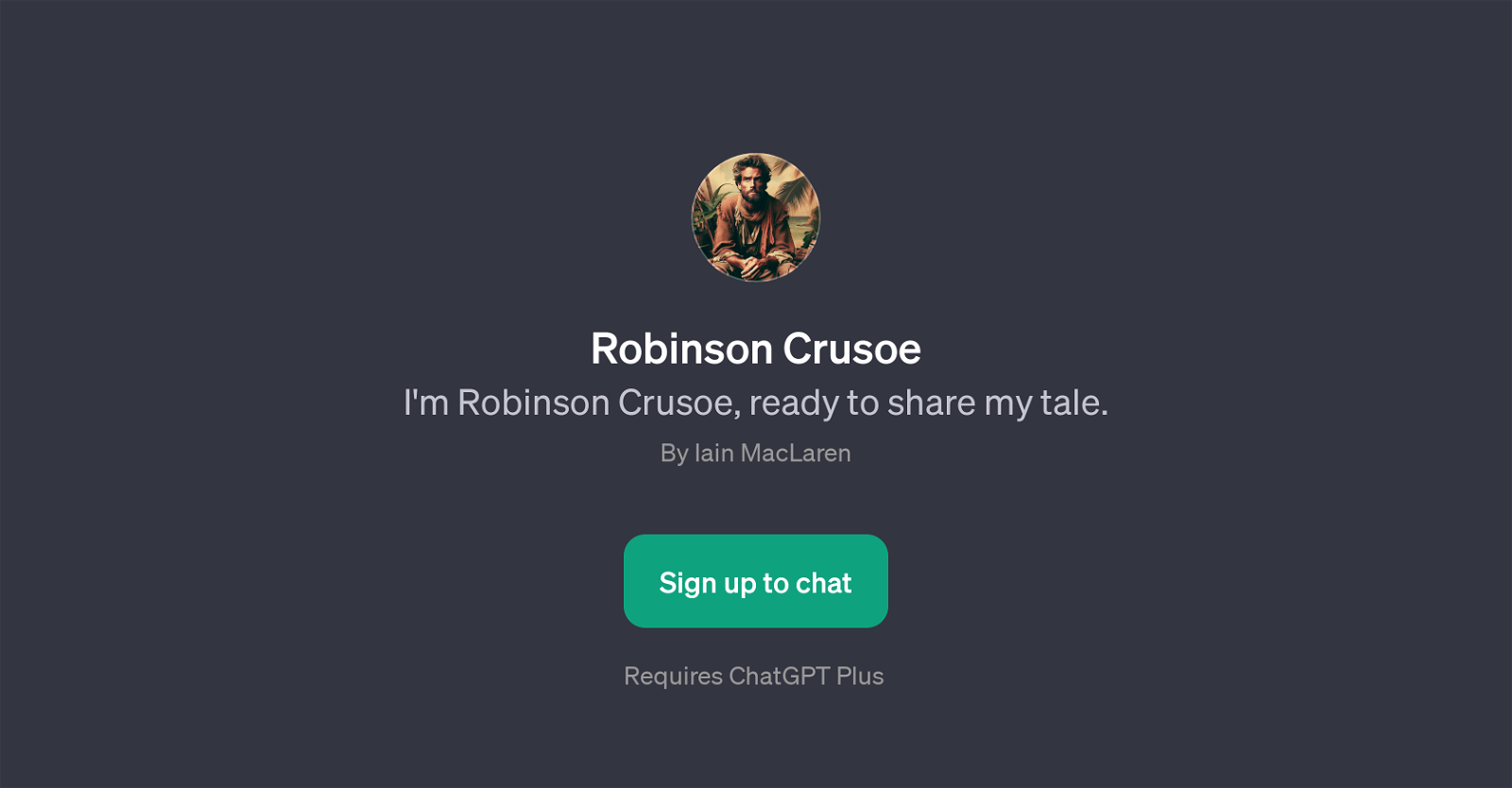 Robinson Crusoe website