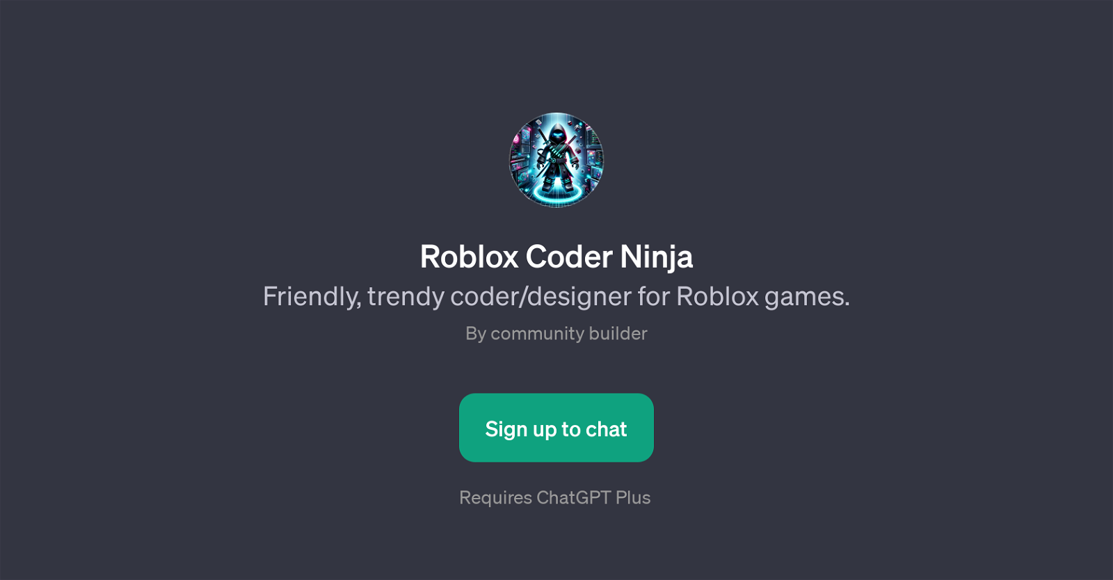 Roblox Coder Ninja website