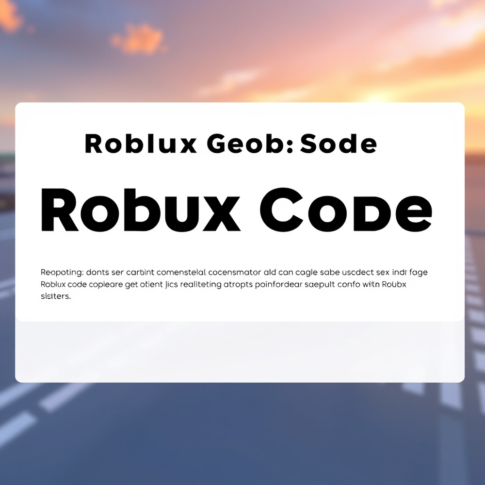 Roblox Robux Code Generator website