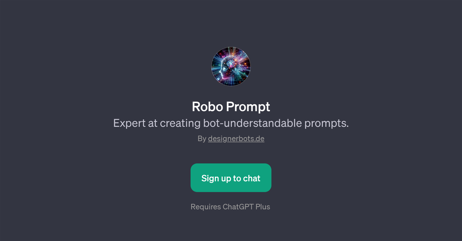 Robo Prompt website