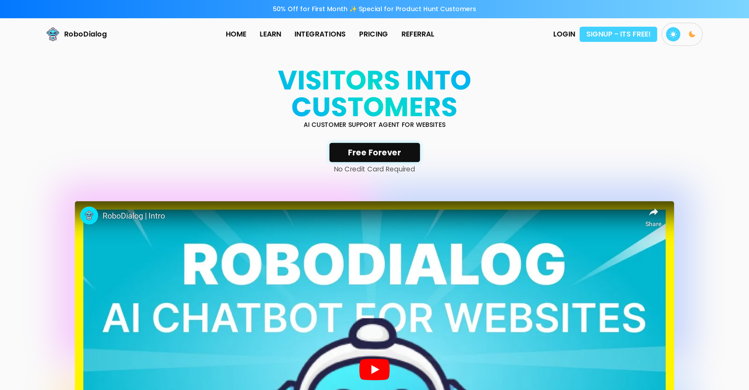 RoboDialog website