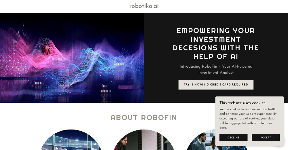 RoboFin website