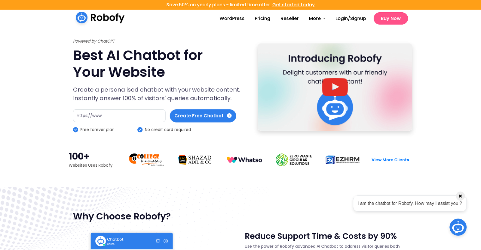 Robofy  website