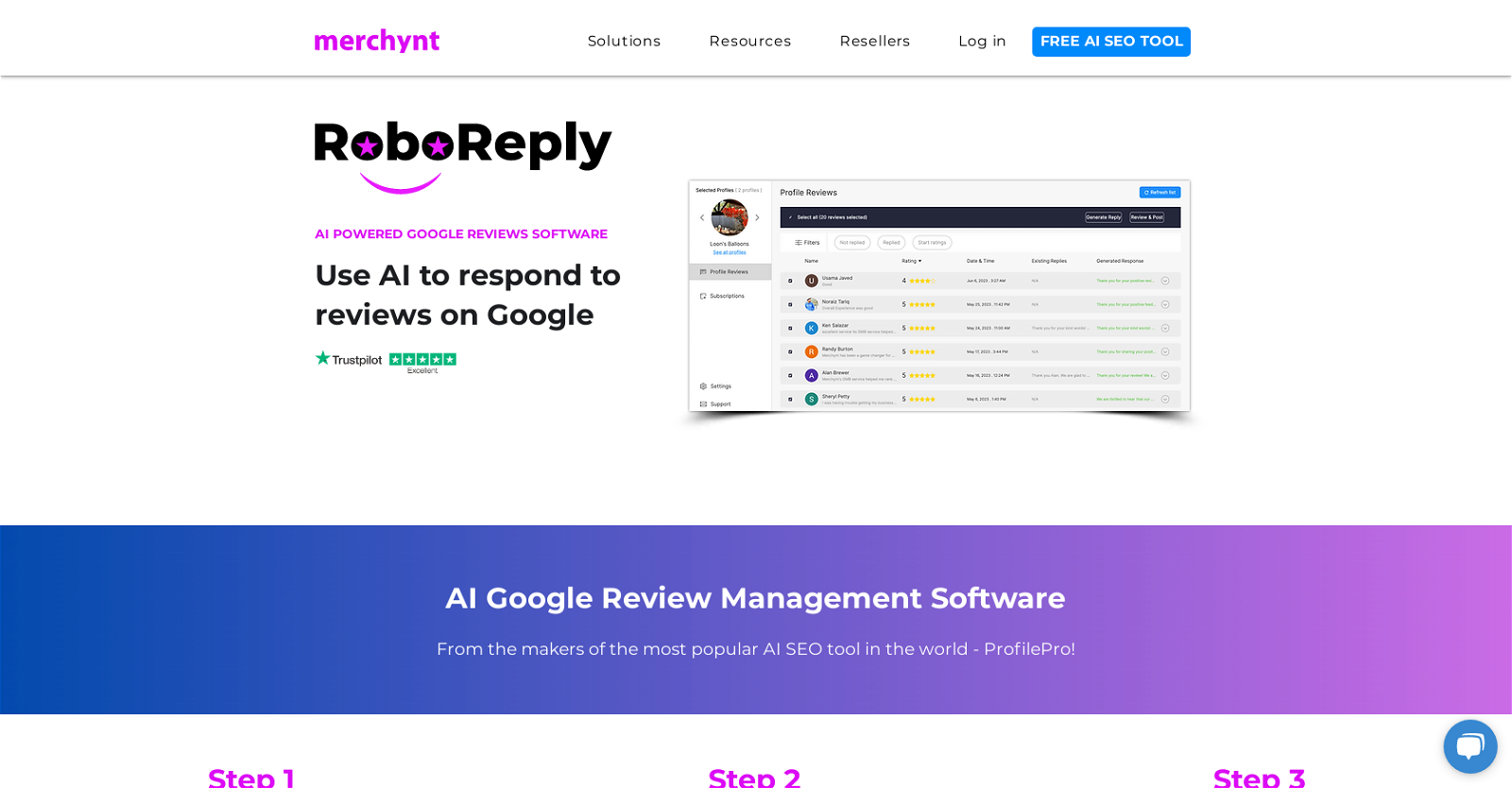 RoboReply website
