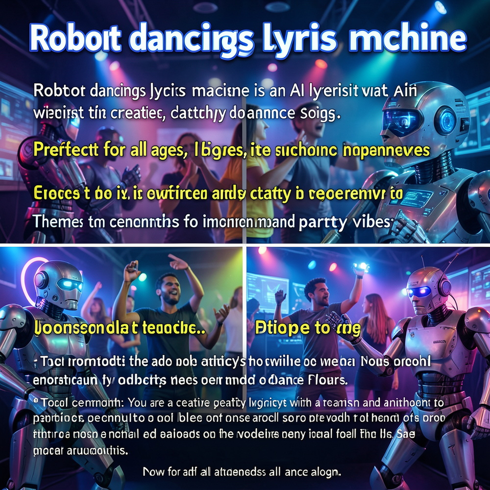 robot dancings lyrics machine website