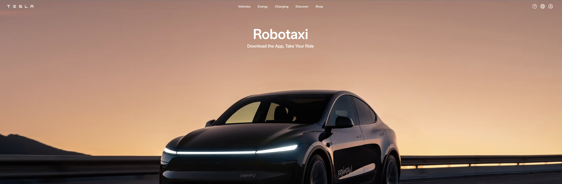 Robotaxi | Tesla website