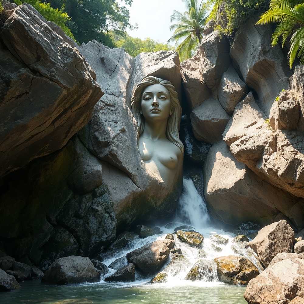 rock waterfall showcases website