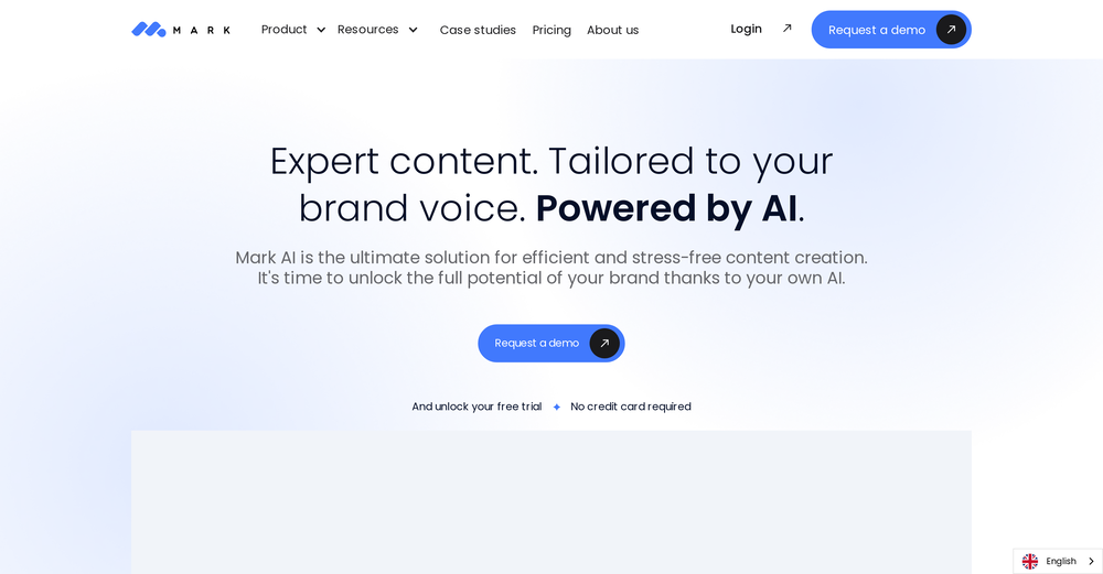 Mark Copy AI website