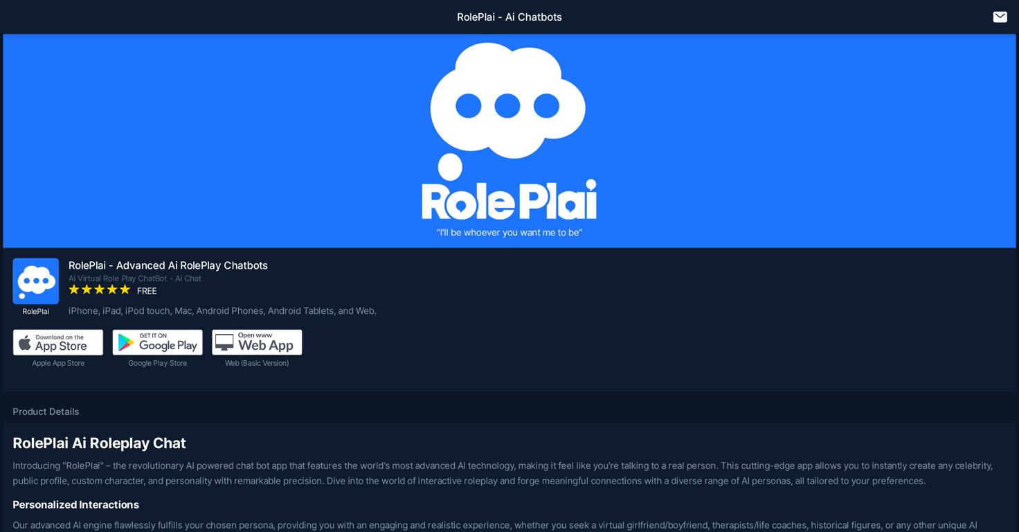 RolePlai website