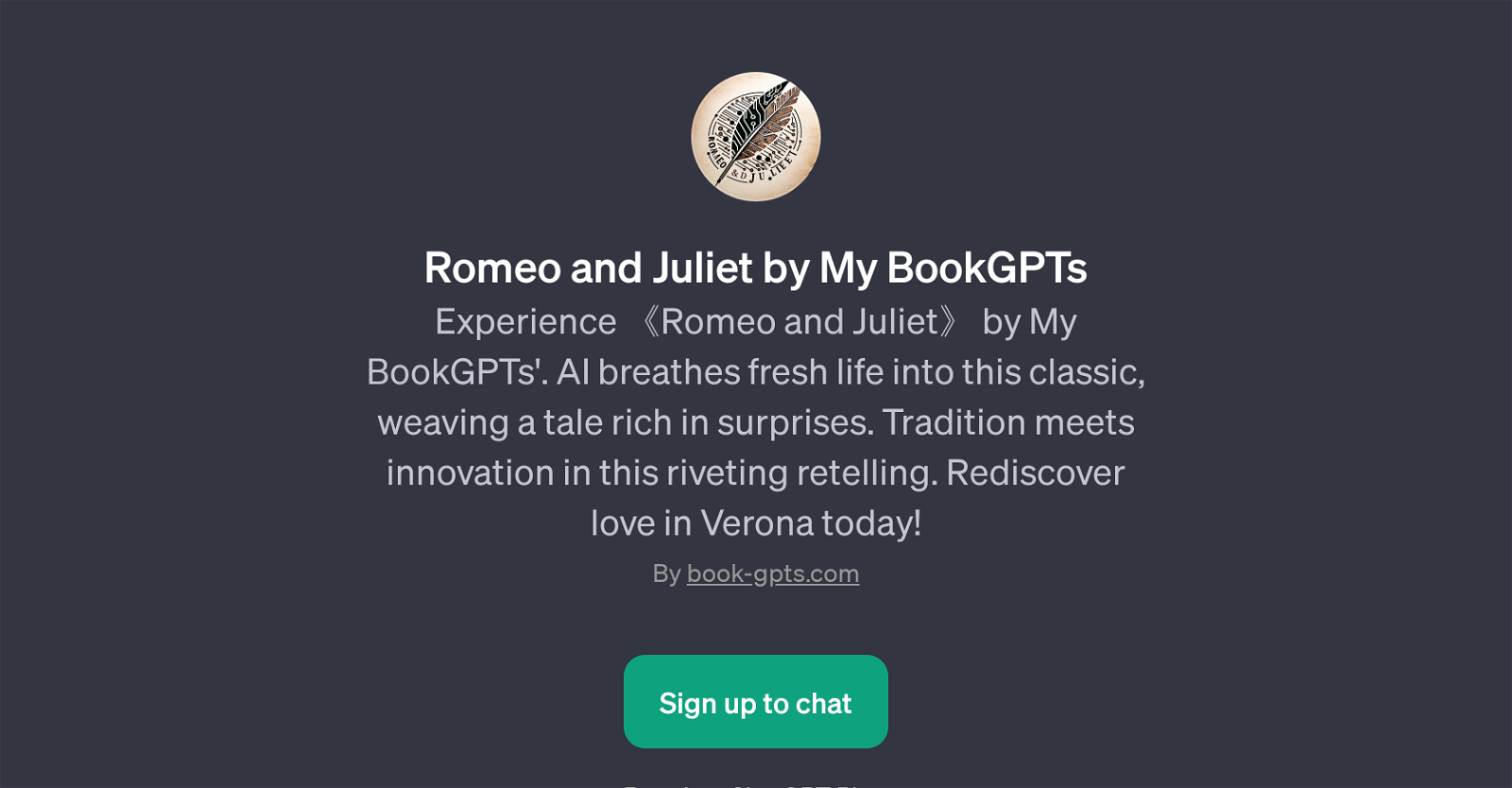 Romeo and Juliet by My BookGPTs website