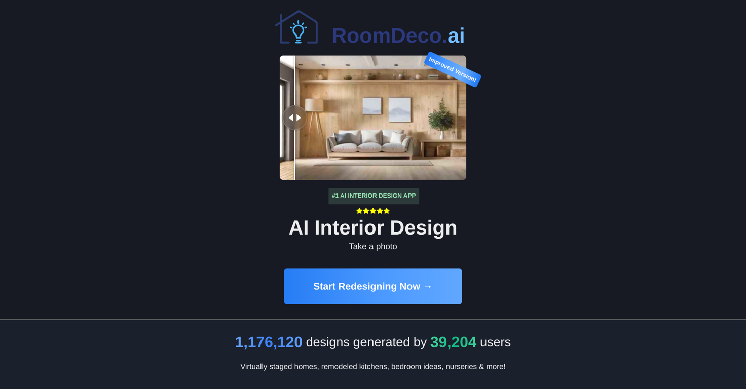RoomDeco  website
