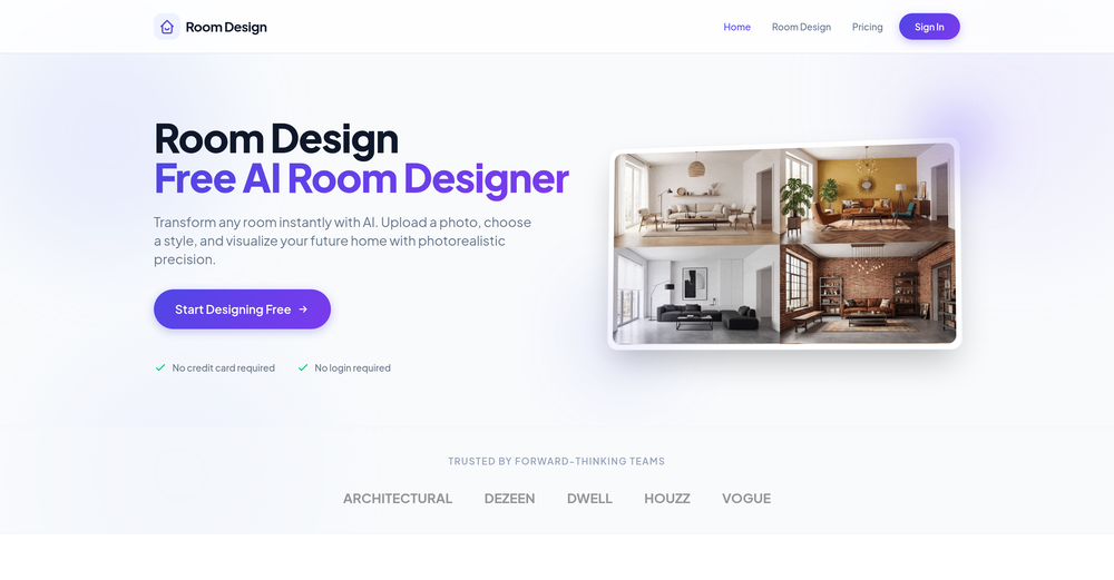 RoomDesign website