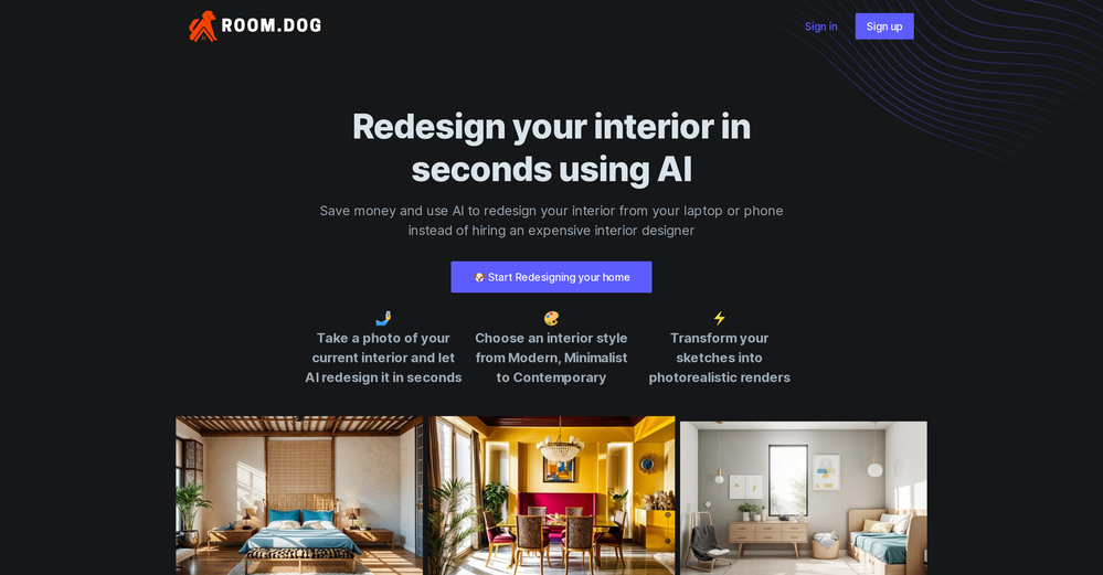 RoomDog website