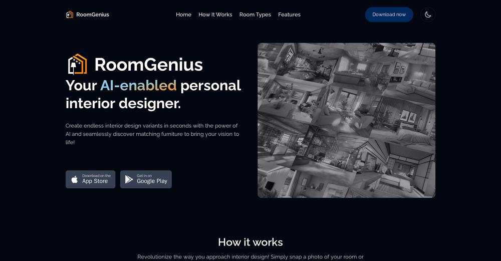 RoomGenius website