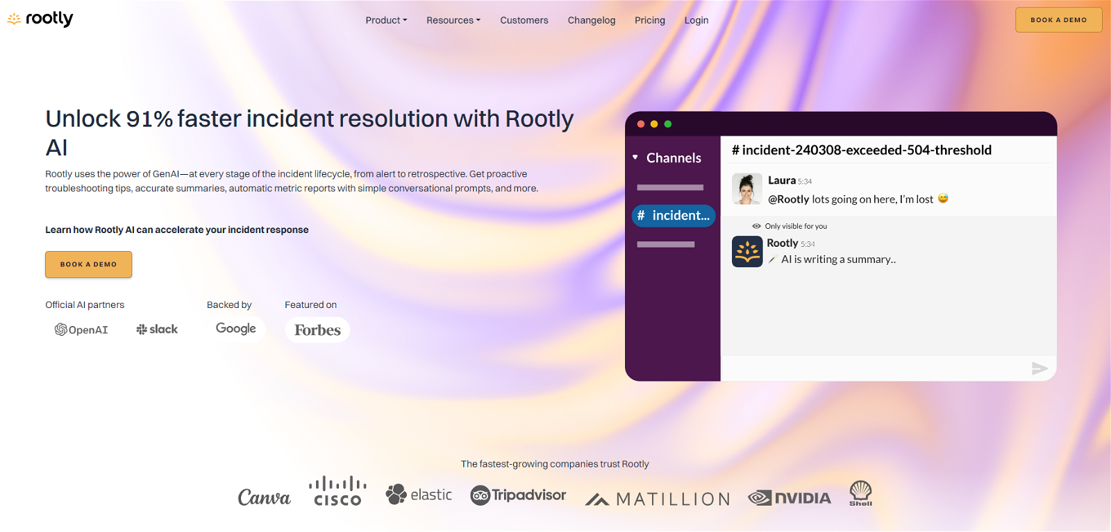 Rootly website
