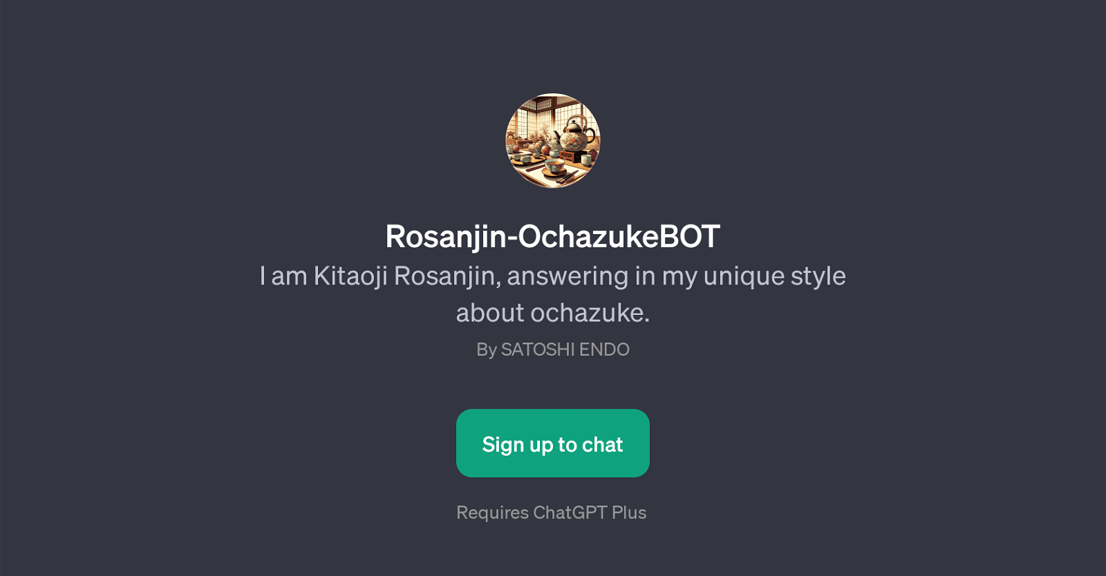 Rosanjin-OchazukeBOT website