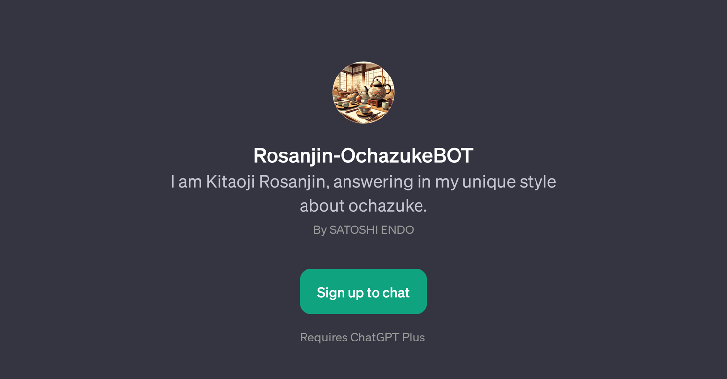 Rosanjin-OchazukeBOT website