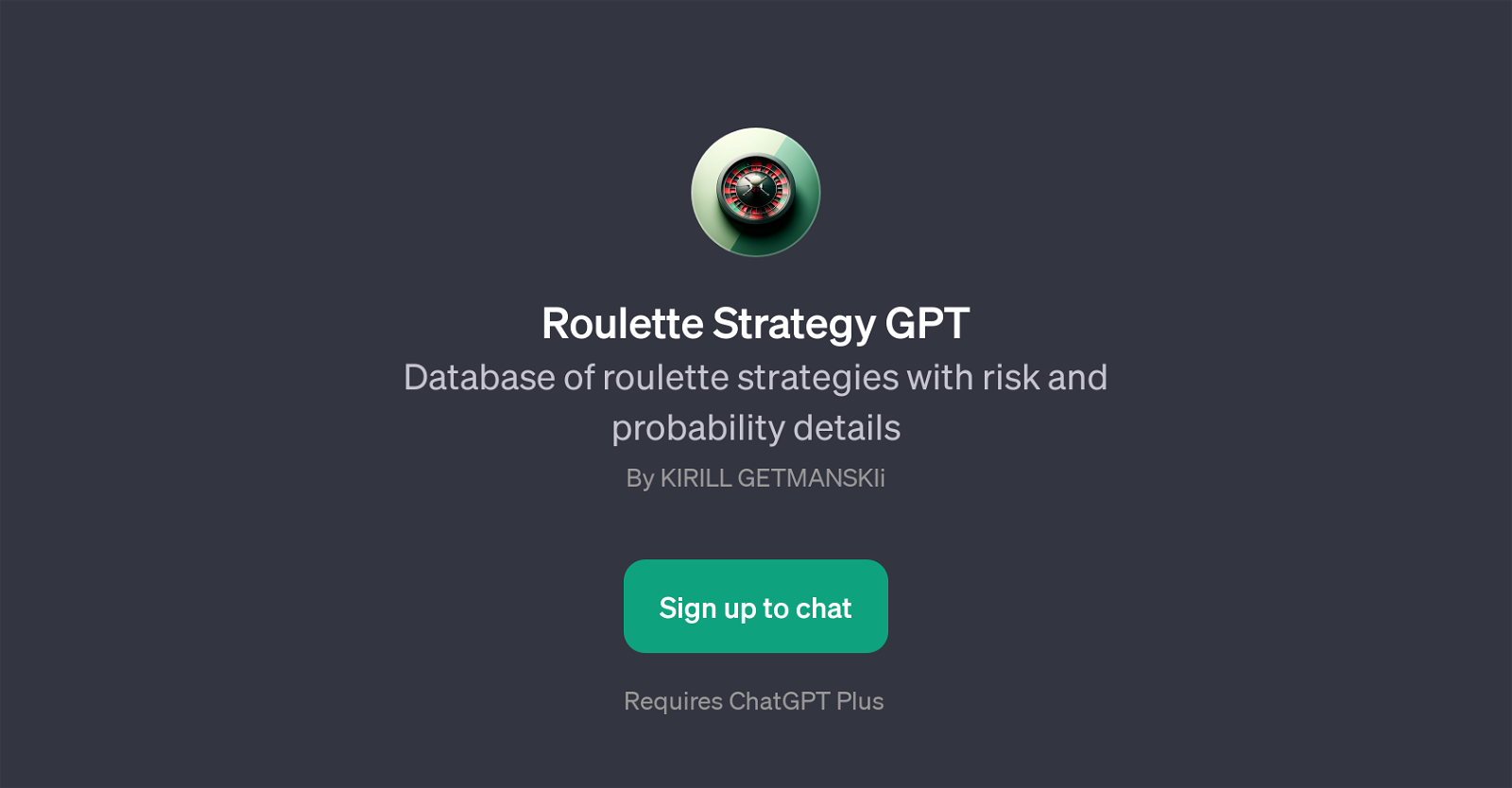 Roulette Strategy GPT website