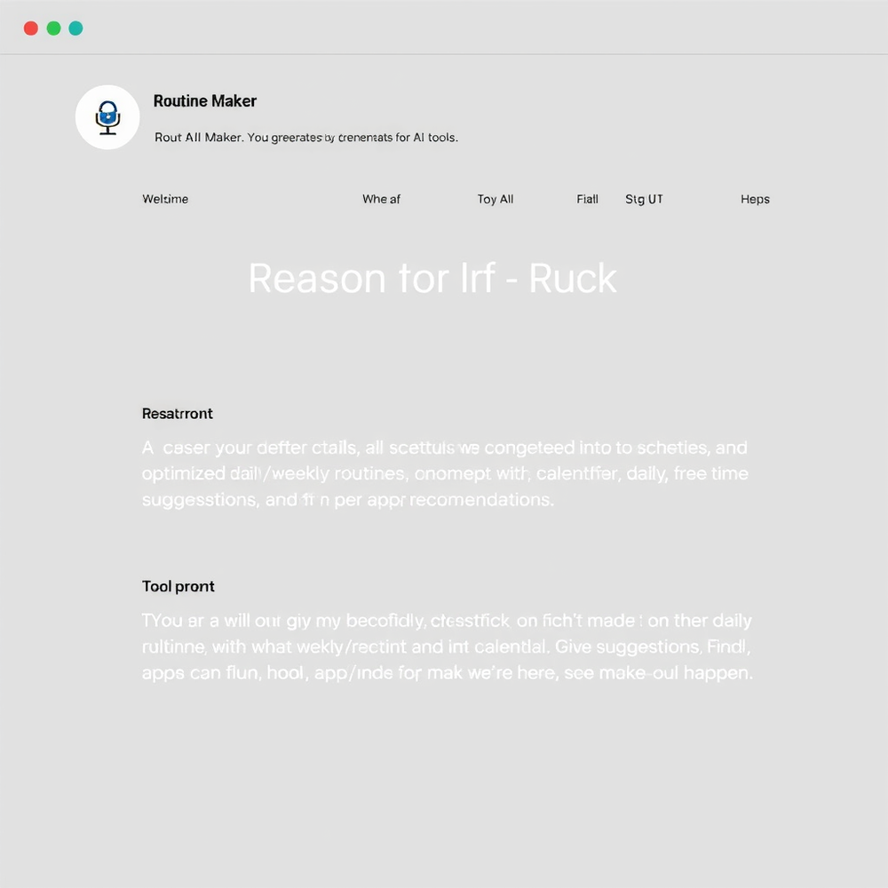 Routine Maker website