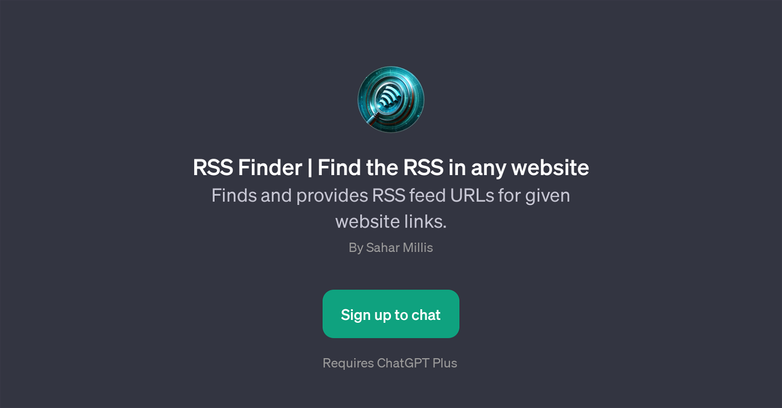 RSS Finder website