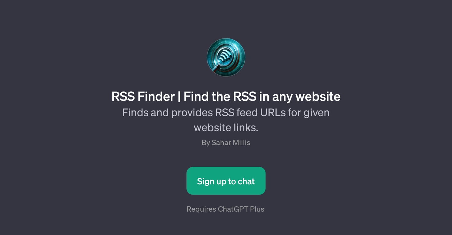 RSS Finder website