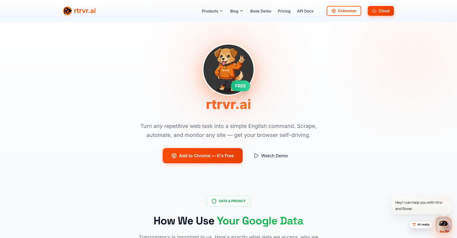 rtrvr.ai website