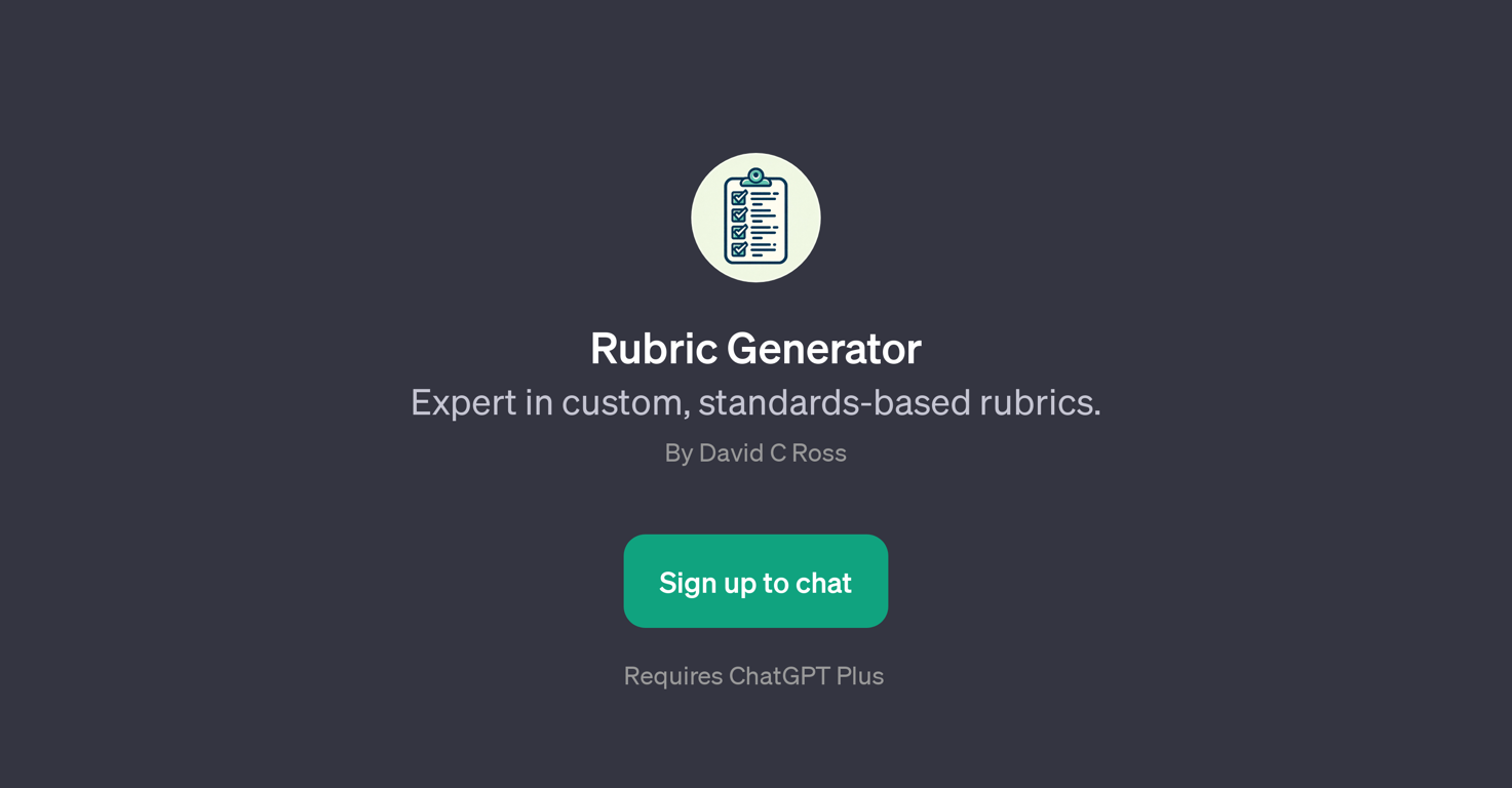 Rubric Generator website
