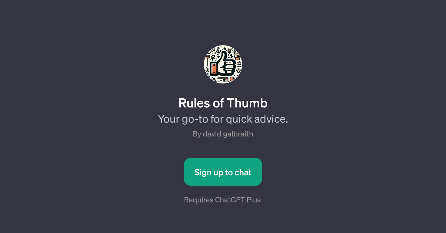 Rules of Thumb website