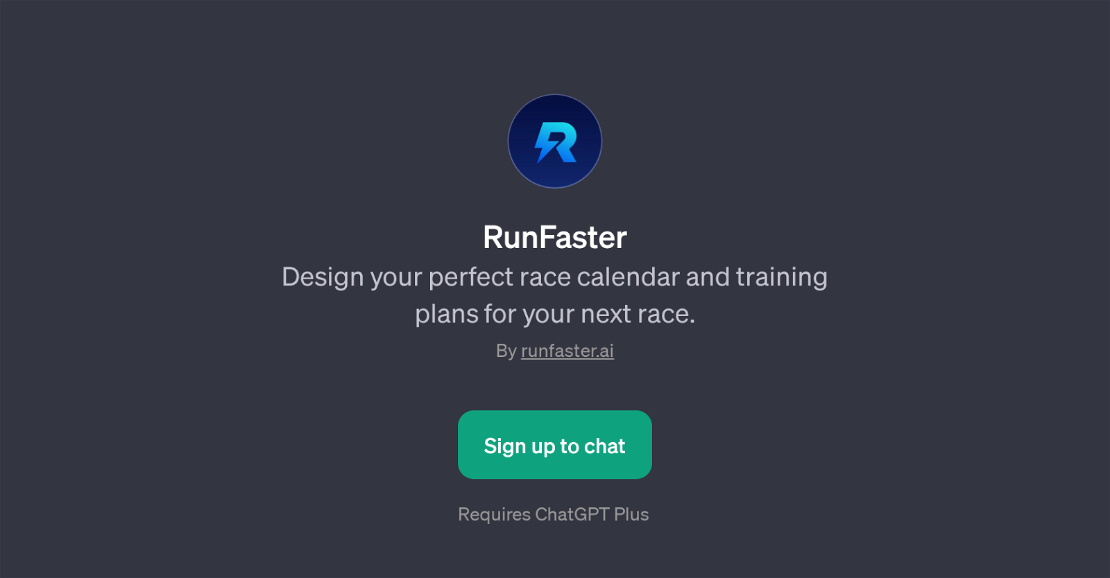 RunFaster website