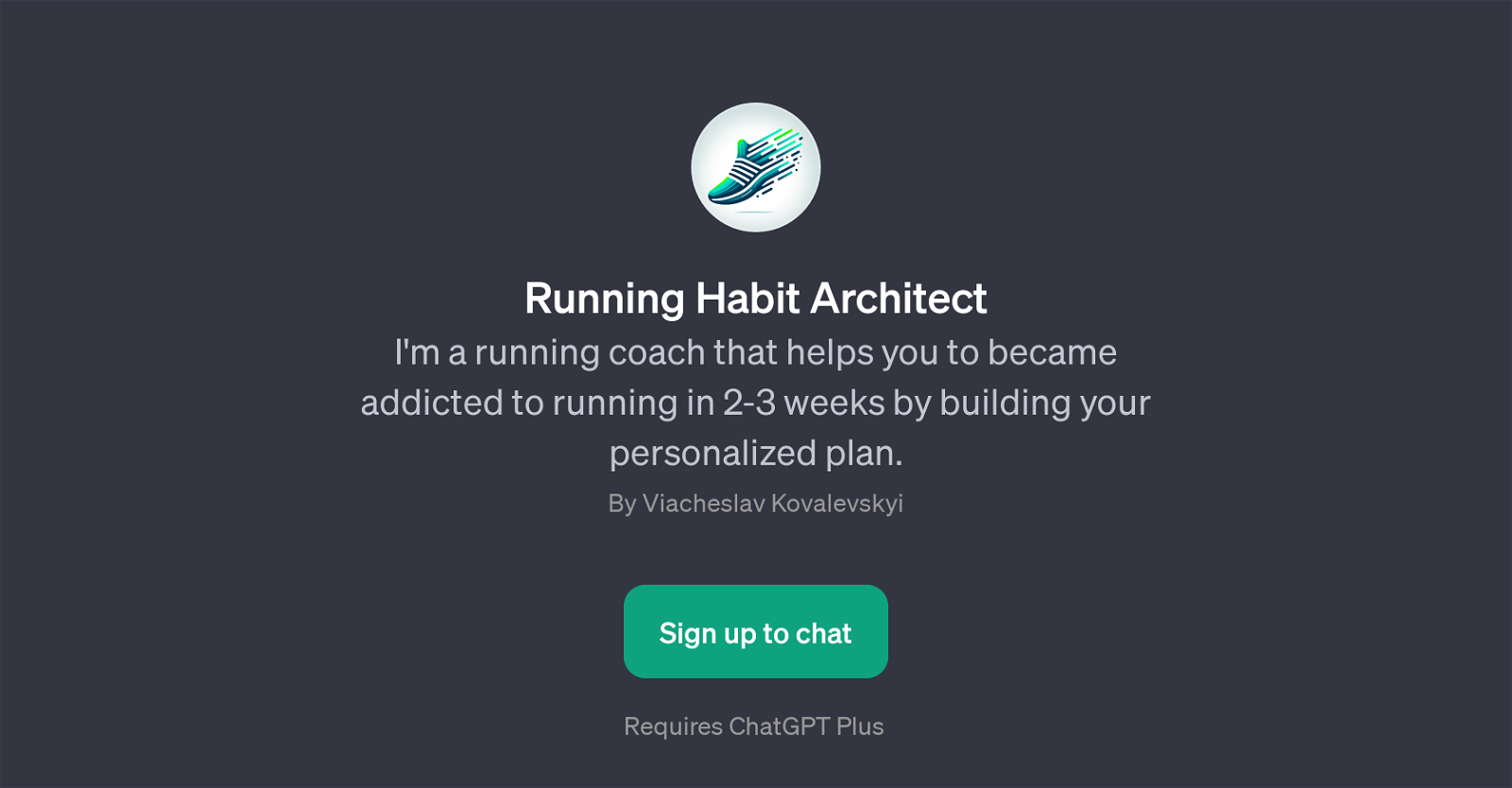 Running Habit Architect website