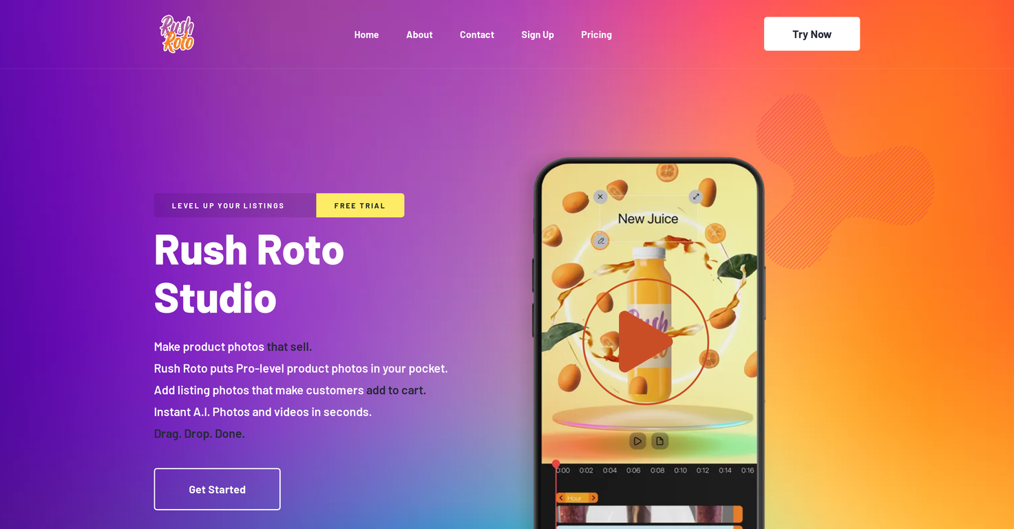 RushRoto Studio website