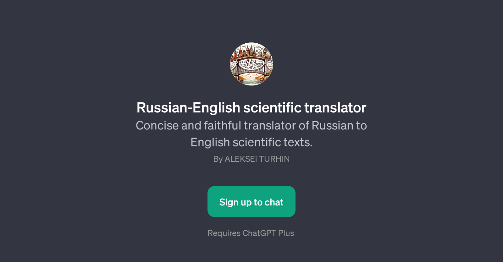Russian-English Scientific Translator website
