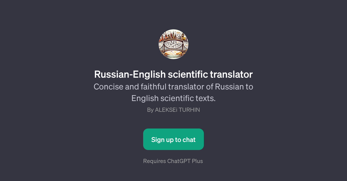 Russian-English Scientific Translator website