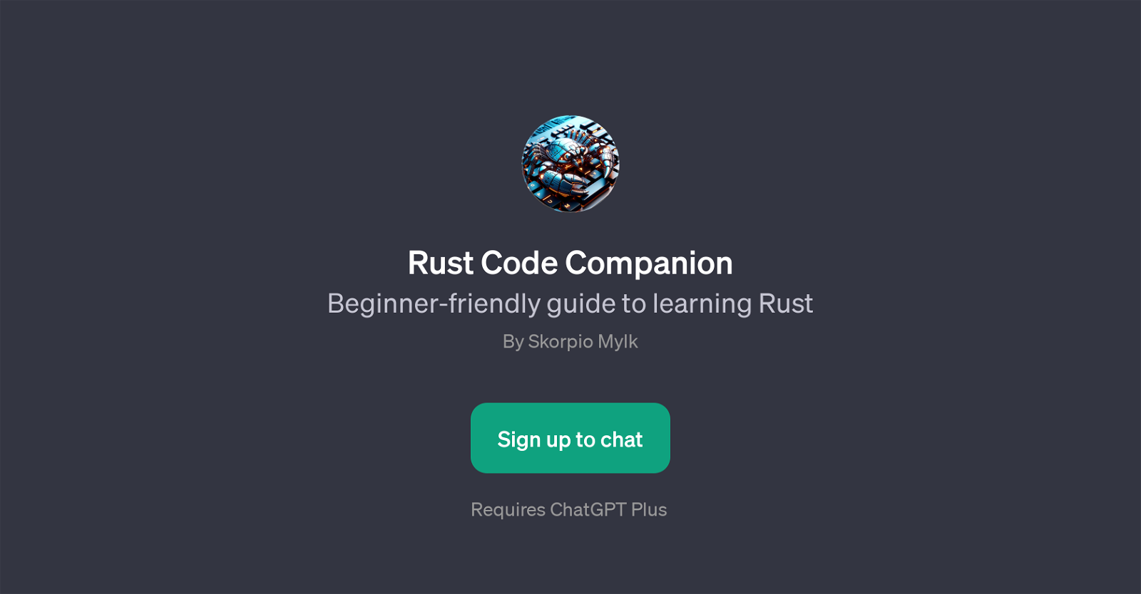 Rust Code Companion website