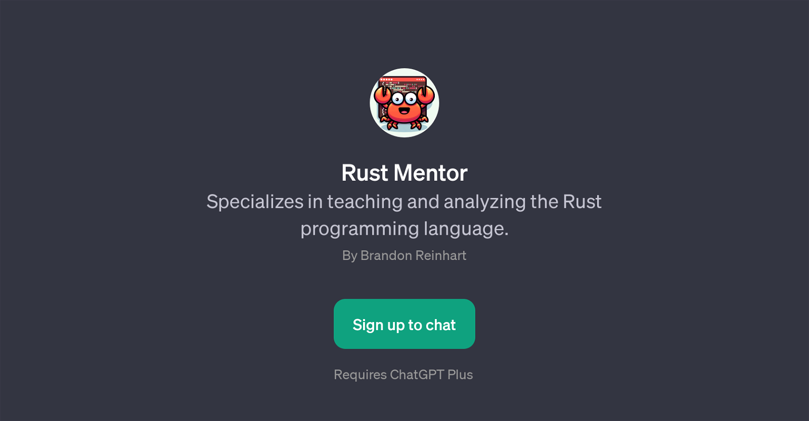 Rust Mentor website