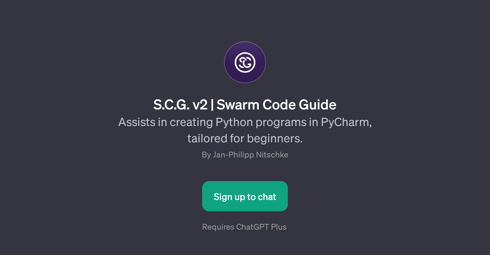 S.C.G. v2 | Swarm Code Guide website