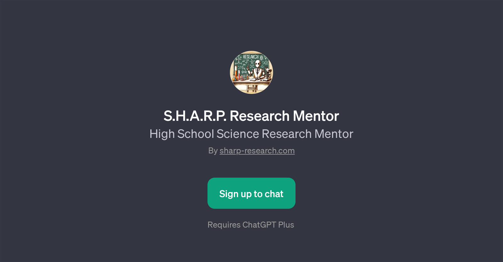 S.H.A.R.P. Research Mentor website