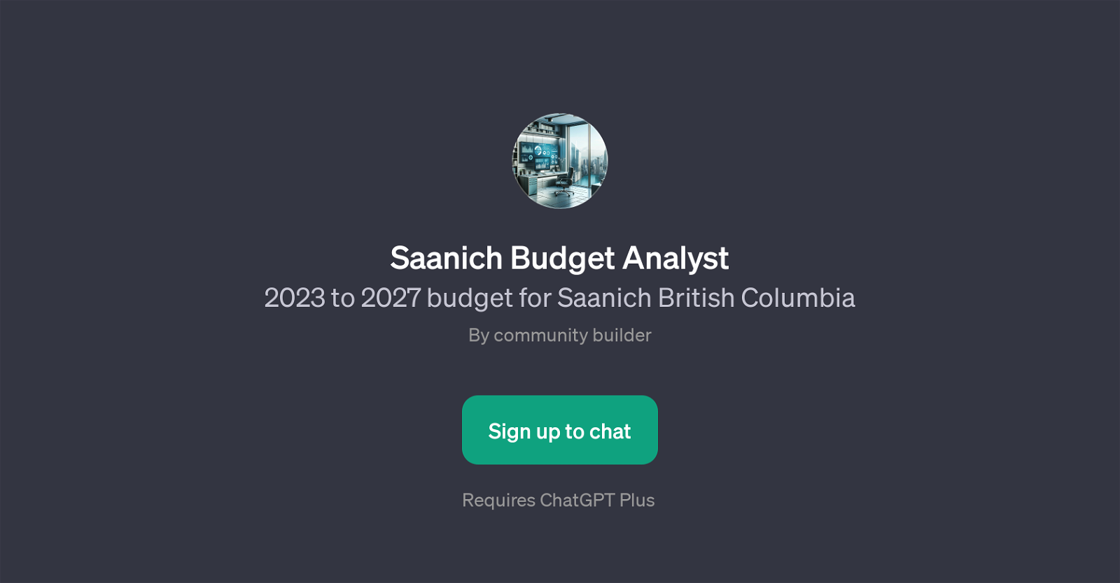 Saanich Budget Analyst website