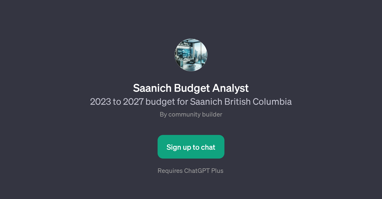 Saanich Budget Analyst website