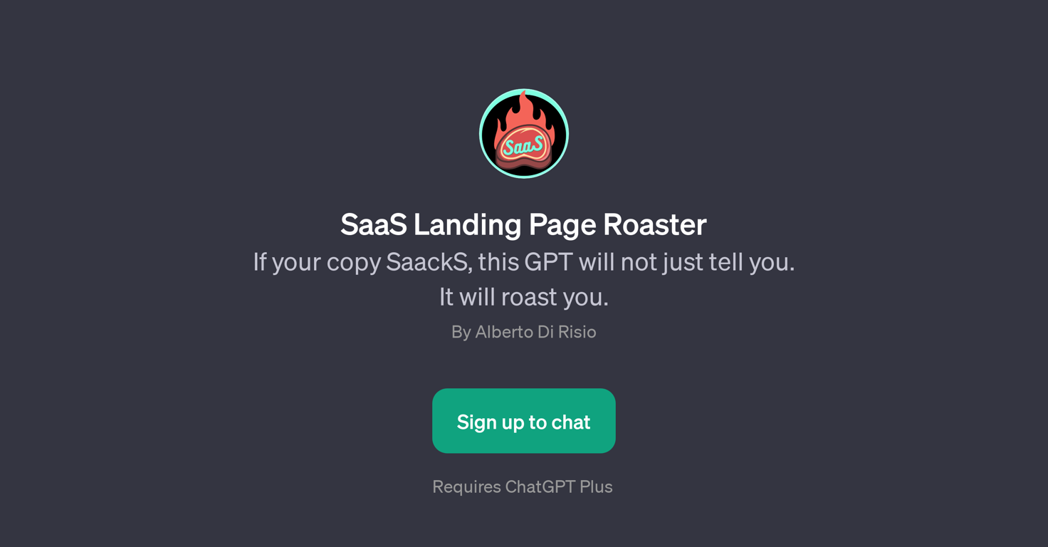 SaaS Landing Page Roaster website