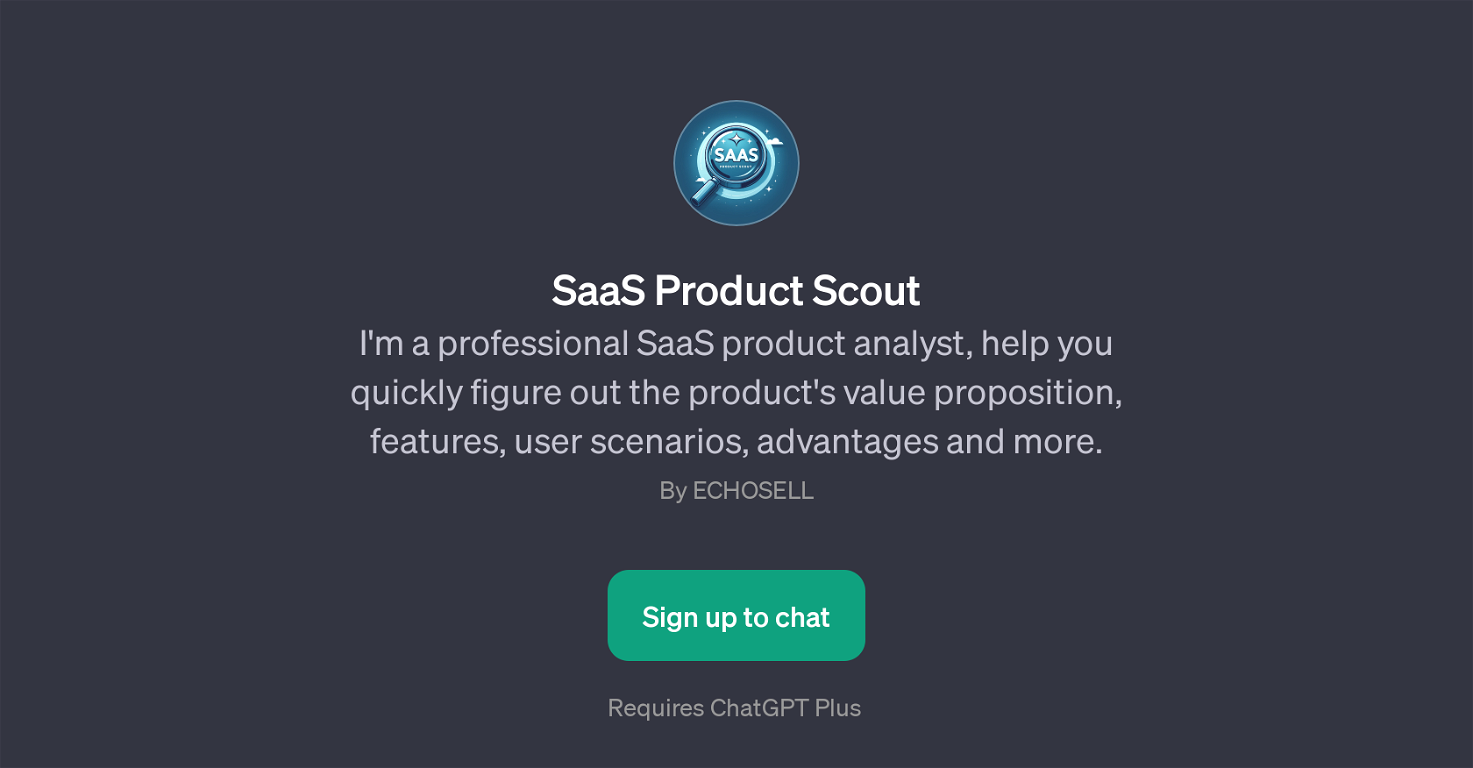 SaaS Product Scout website