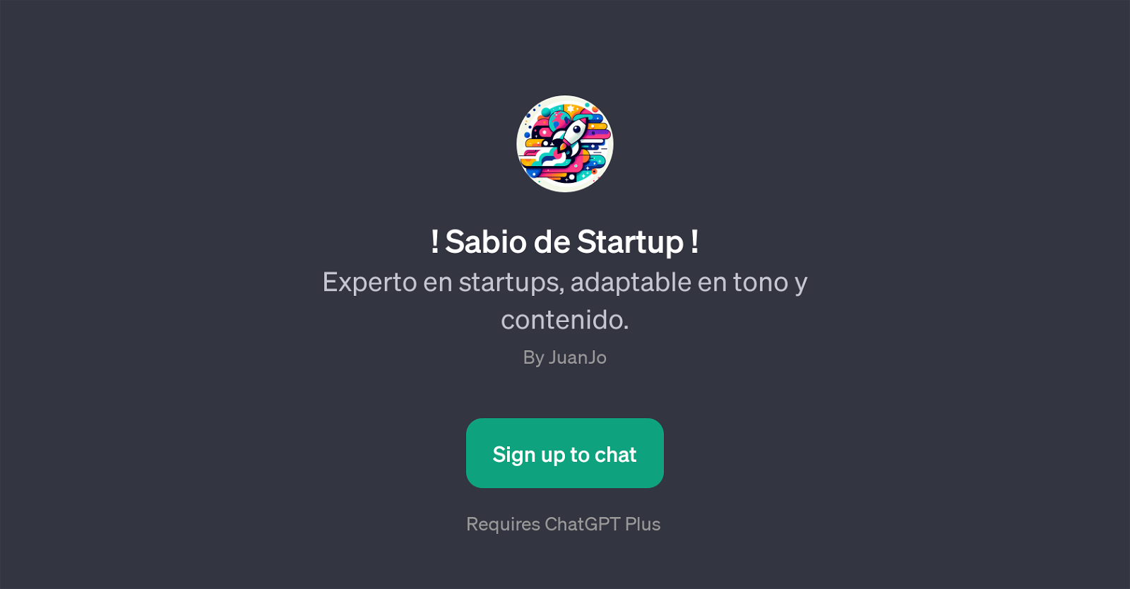 Sabio de Startup website