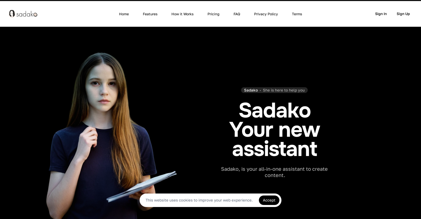 Sadako website